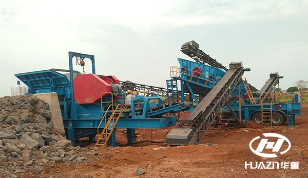 公路石子移動粉碎機